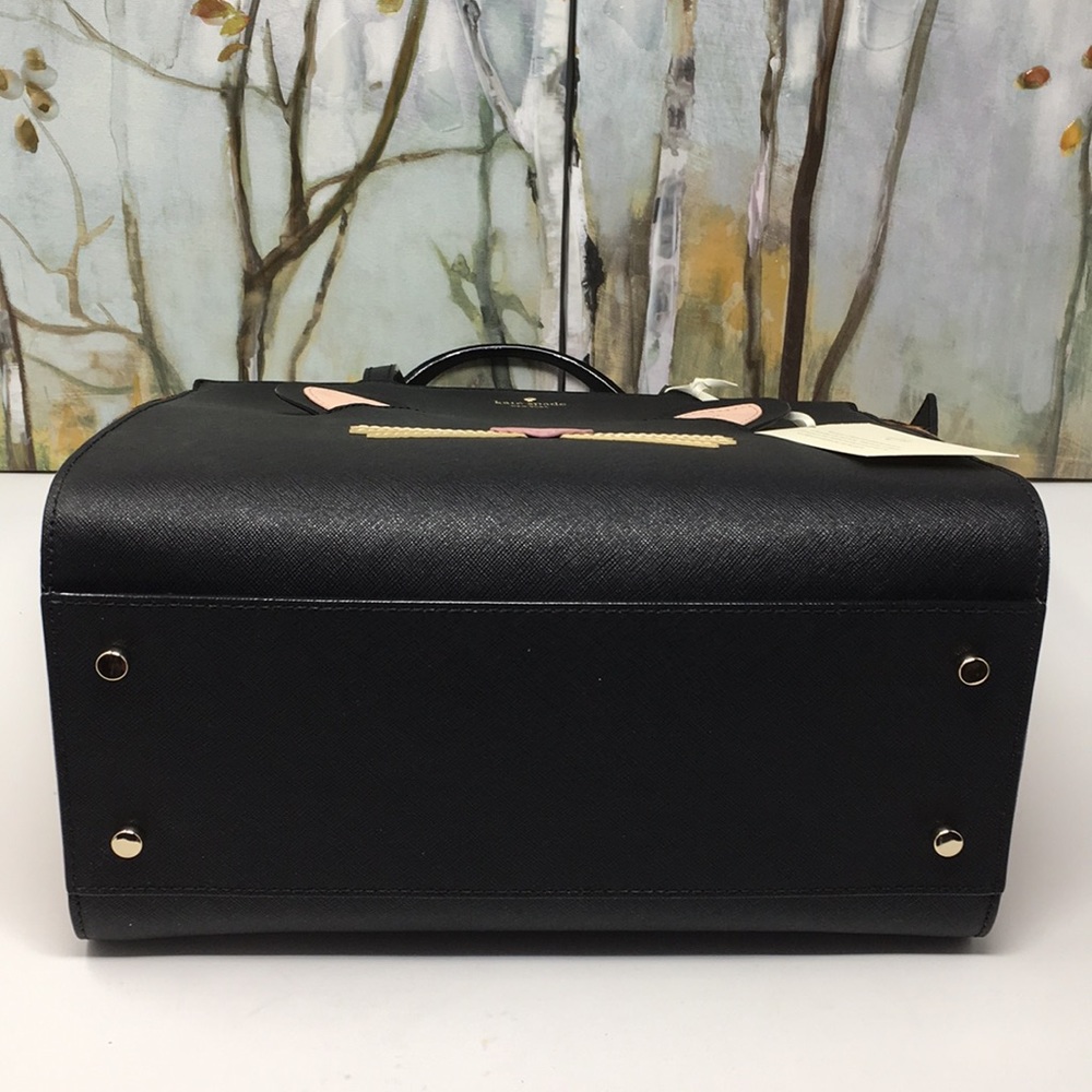 NWT Kate spade leopard Hayden run wild satchel - Picture 7 of 8